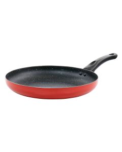 Oster Luneta 11.5 Inch Aluminum Nonstick Frying Pan in Red
